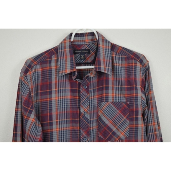 Banana Republic Medium Shirt Long Sleeve Plaid - Picture 1 of 5